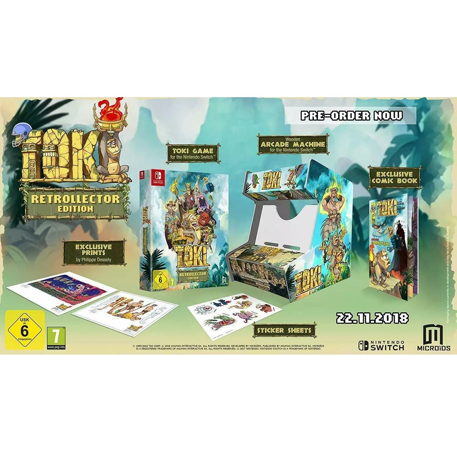 Toki Retrocollector Edition Nintendo Switch Limited Edition Pal Italiano Nuovo