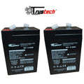Trustech 2 X Batteria Ermetica Piombo 6V 4Ah 4,5Ah Ricaricabile Auto Peg Perego