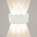 APPLIQUE A PARETE LED BIANCO 18W LUCE CALDA 3000K ESTERNO UP&DOWN IMPERMEABILE