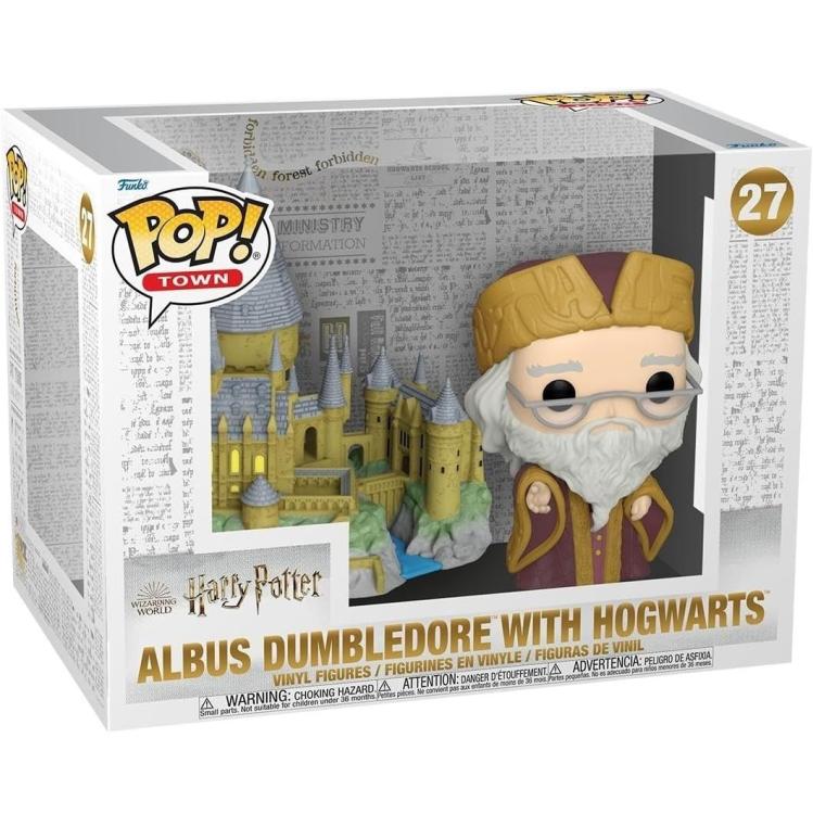 Funko Pop ! Town Harry Potter (27) Albus Dumbledore W/ Hogwarts Vinyl Figure