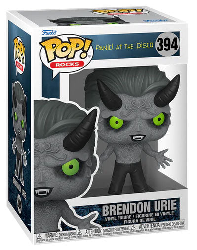 Funko Pop ! Rocks At The Disco Panic (394) Brendon Urie (Demon) Figure Music 9Cm