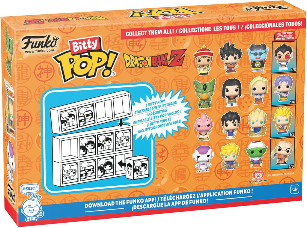 Funko Bitty Pop ! Con Mistery Pop Dragon Ball Z 4 Pezzi Statuette Vinile Nuovo