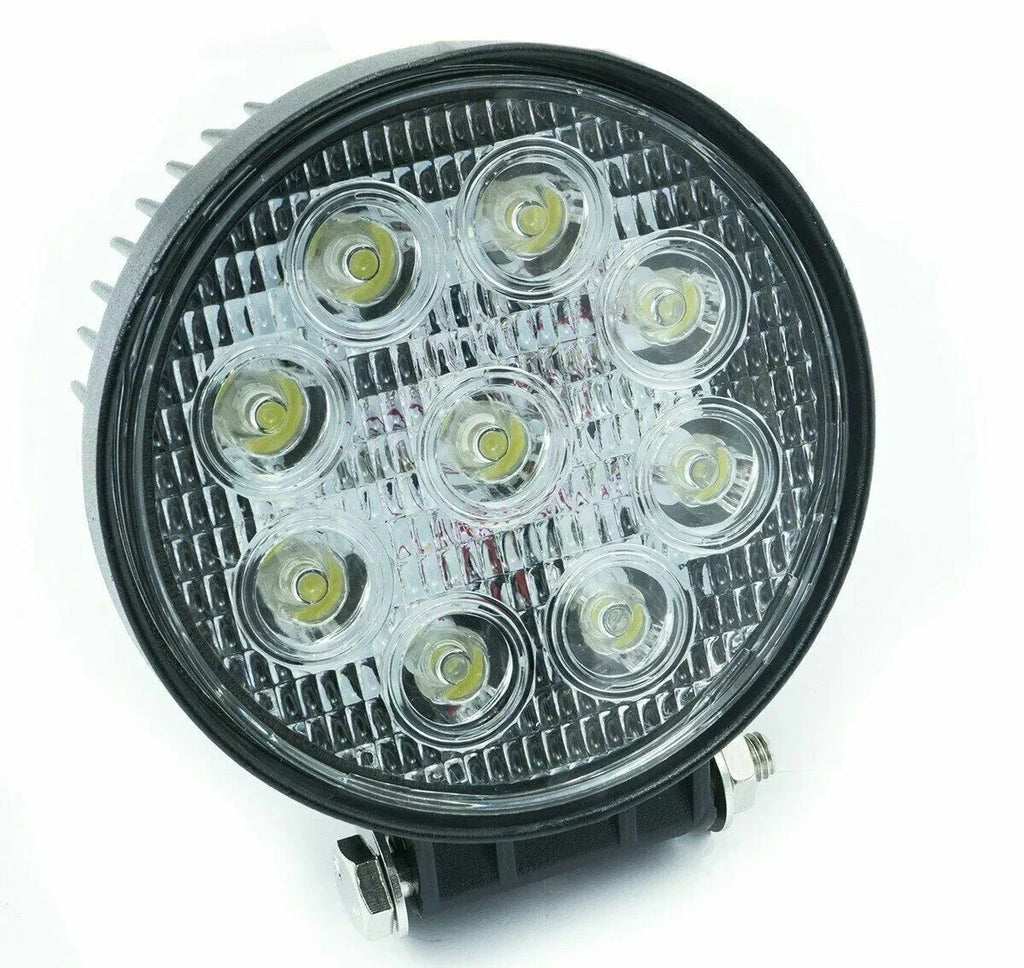 Faro Faretto 27w Fari 27 Watt 9 Led 12v Auto Per Lavoro Barca Jeep Fuoristrada