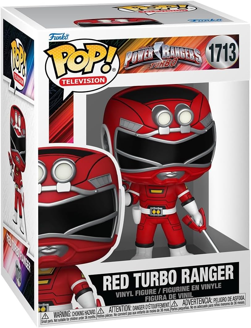 Funko Pop ! TV - Power Rangers (1713) Red Turbo Ranger Figure 9cm