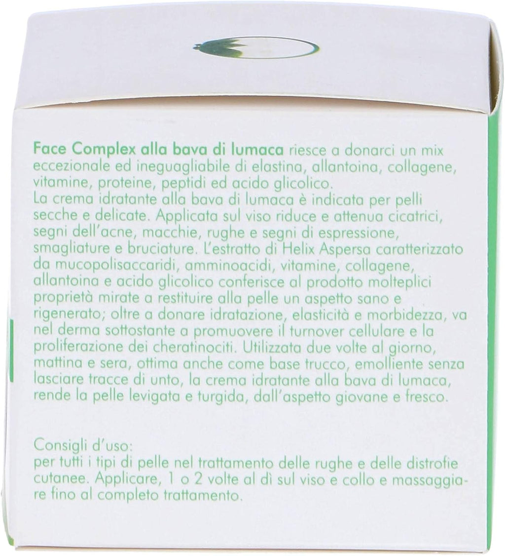 Crema Viso Face Complex Antirughe Bava Di Lumaca Per Tutti Tipi Di Pelle E Rughe