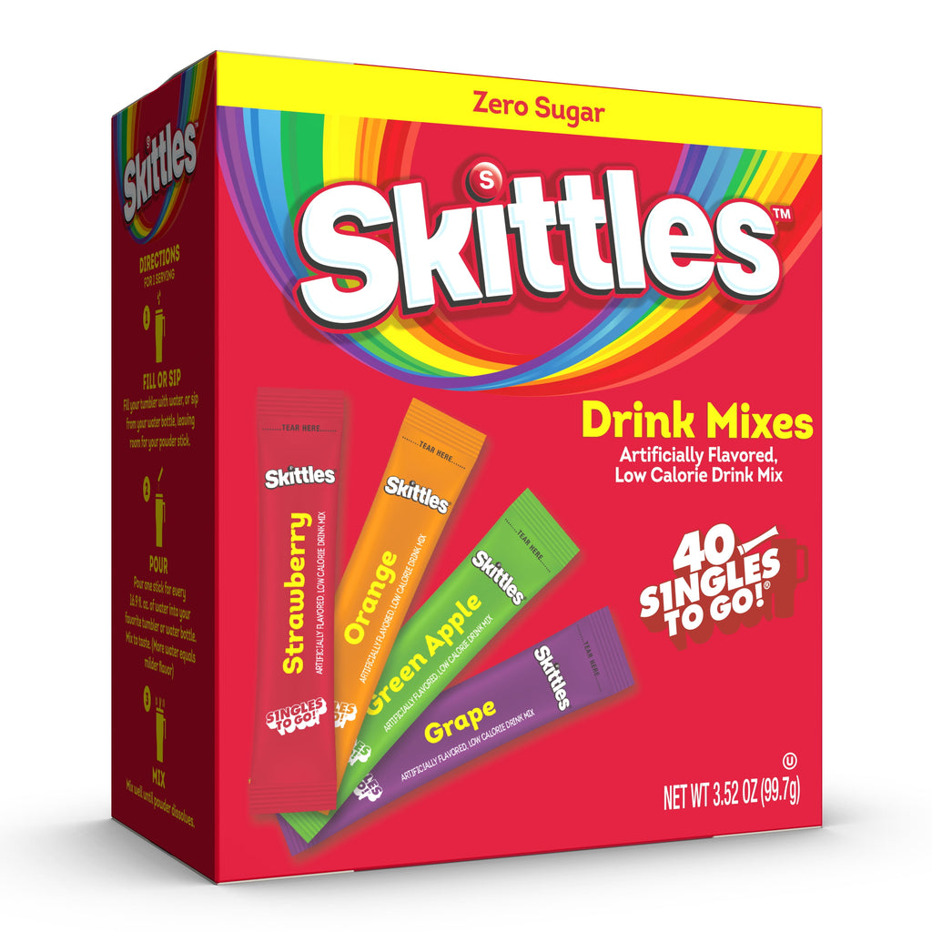 (40 Packets)  Variety Pack Sugar Free, On-The-Go, Caffeine Free, Powdered Drink Mix