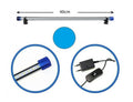 Barra Led Lampada Neon Per Acquario Impermeabile Immersione Luce BLU 40CM