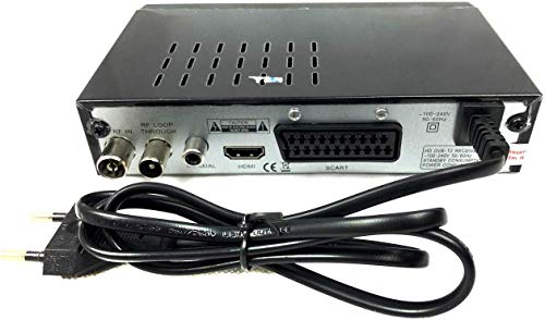 Dvb-T3 Decoder Ricevitore Digitale Terrestre Tv Scart Hdmi 1080P Reg Pvr Hd H265