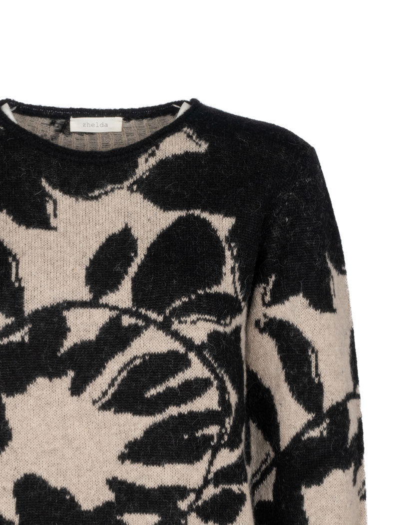 MAGLIA NATURE E NERA