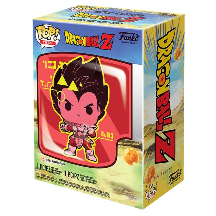 Funko Pop ! & Tee Animation Dragon Ball Z  Vegeta Vinyl Figure 9Cm Funko+T-Shirt