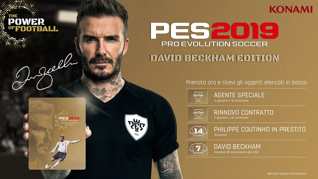 Pes 2019 Beckham Steelbook Edition Ps4 Pro Evolution Soccer 19 Italiano Nuovo