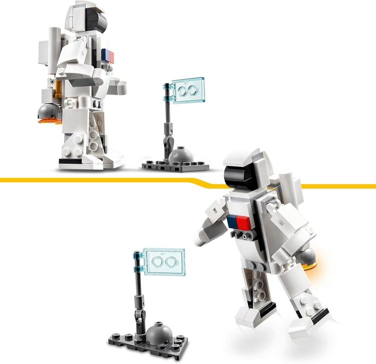 Lego - Creator - Set 31134 (3 In 1 Astronauta, Astronave Giocattolo) 144Pz 9+