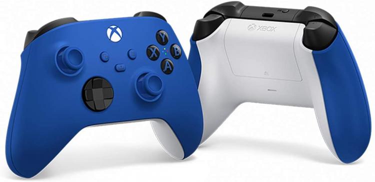 Controller Microsoft Xbox Serie X/S Blue Shock Pad Wireless One Joypad Blu Nuovo