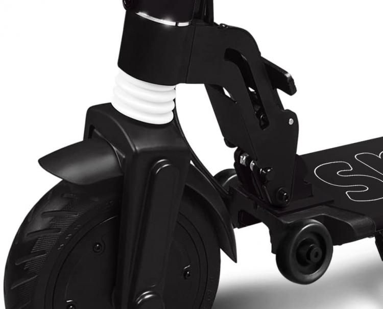 The One Spillo Xl 350W Monopattino 8,5" Led Scooter Elettrico Pieghevole Black