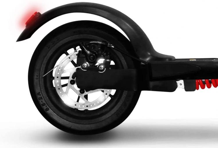 The One Spillo Xl 350W Monopattino 8,5" Led Scooter Elettrico Pieghevole Black