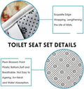 4Pcs Green Marble Shower Curtain Sets, Bathroom Sets with Shower Curtain and Mats,Bathroom Decor Mat Toilet Lid Cover and Non-Slip U Shape Mat, Waterproof Shower Curtain with 12 Hooks, 72"X72"