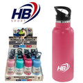BORRACCIA TERMICA ACCIAIO INOX 750ml BOTTIGLIA CON CANNUCCIA BEVANDE THERMOS 12h