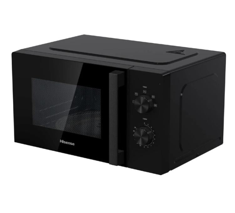 Hisense Forno Microonde Grill 20Lt 1100+700W Controllo Meccanico Nero H20Mobp1H