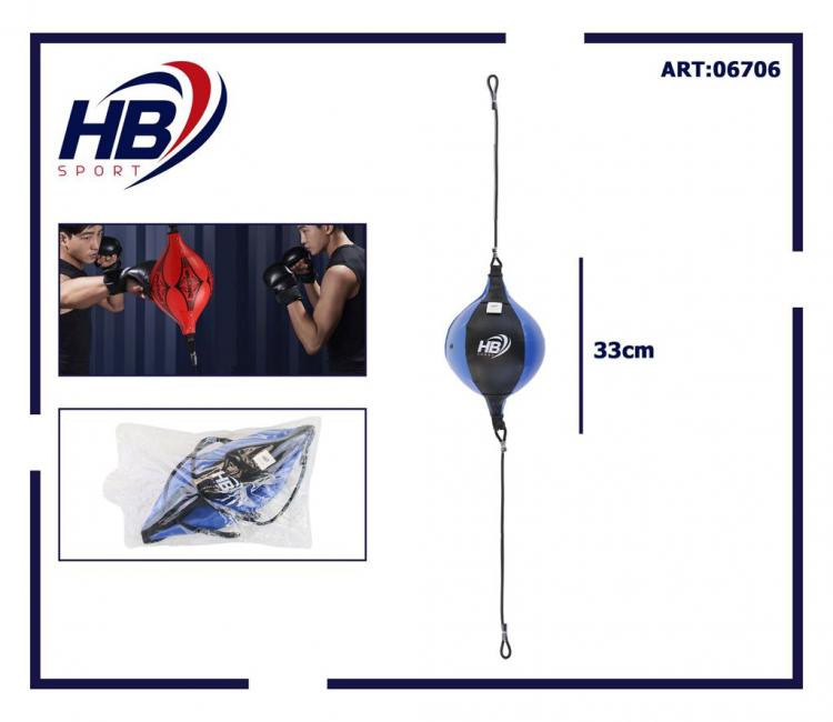 Hb Palla Tesa Sacco Boxe Elastico Colpitore Taekwondo Speed Ball Pugilato Blue