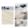ADESIVO CARTA DA PARATO 3D EFFETTO MARMO AVORIO PANNELLO SPUGNA 30X60CM |TX-9982