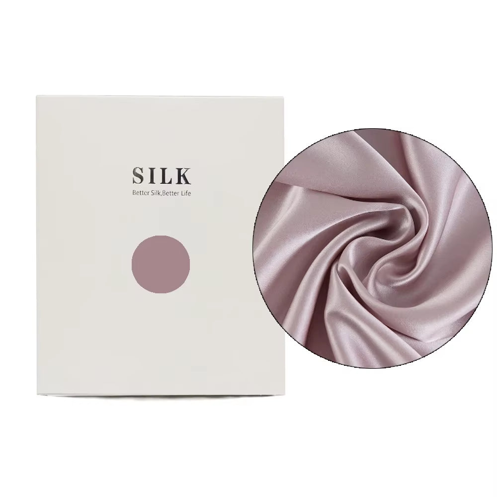 100% Natural Mulberry Silk Pillowcase with Hidden Zipper Double Sided Pure Silk Pillow Case Touch Soft &Cool Suitable for Summer