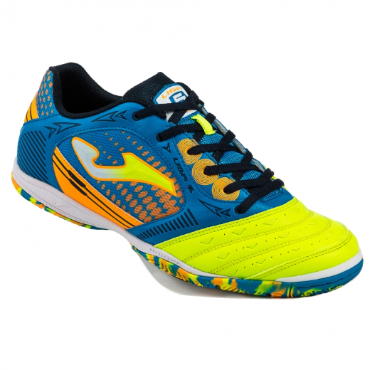 Joma scarpa da calcetto indoor da uomo Liga 5 606 LIGAW.606.IN giallo-blu