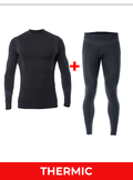 Iron-IC  kit T-shirt+Pantalone termico da ragazzi 2.2 900414 nero kit