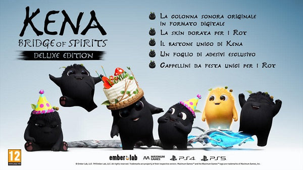 Kena Bridge Of Spirits Deluxe Edition Ps4 Videogioco Playstation 4 Italiano Ps5