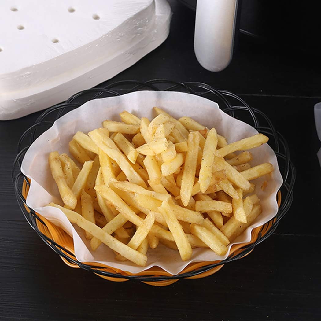 Air Fryer Parchment Paper, 200Pcs Inch Heavy Duty Air Fryer Parchment Paper Liners Uses for Baking Cookies, Cooking, Air Fryer, Grilling