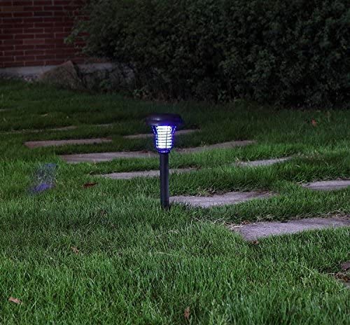 Lampada Led Solare Esterno Trappola Per Zanzare Zanzariera Elettrica A Picchetto