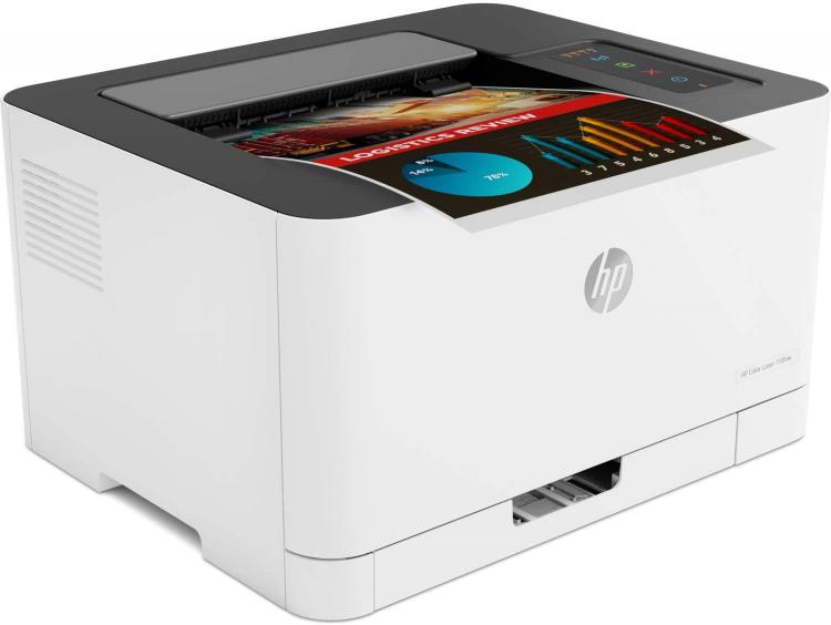 Hp Stampante Color Laser Wifi Led A4 A Colori Smartphone Ethernet 4Zb95A Pc