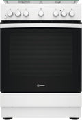 Indesit Cucina Elettrica A Gas Bruc.Forno Elettrico 75Lt 60x60 Bianco