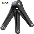 The One Catena Sicurezza Richiudibile Pieghevole Antifurto Bici Lucchetto Nero