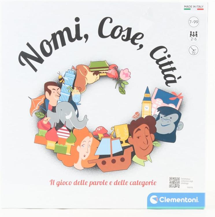 Clementoni - Nomi Cose Citta' - Gioco di Societa Da Tavolo Italiano Bambini 7+