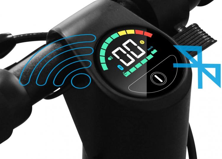The One Spillo Xl 350W Monopattino 8,5" Led Scooter Elettrico Pieghevole White
