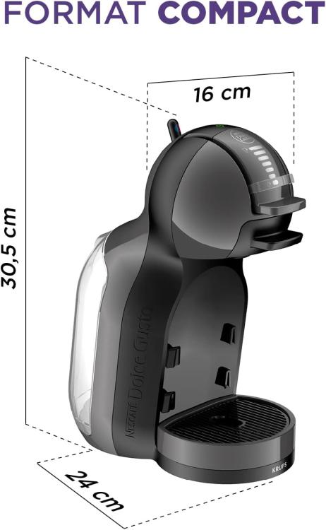 Krups Mini Me Macchina Da Caffe KP123810 Nescafè Dolce Gusto Espresso Nero Coffee