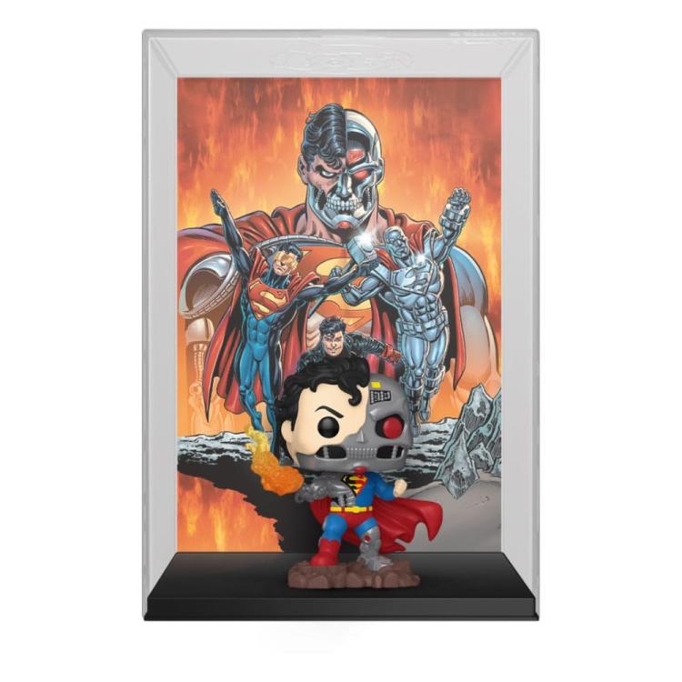 Funko Pop ! Comic Cover Dc - (21) Cyborg Superman - Statutetta Vinyl Figure 9Cm