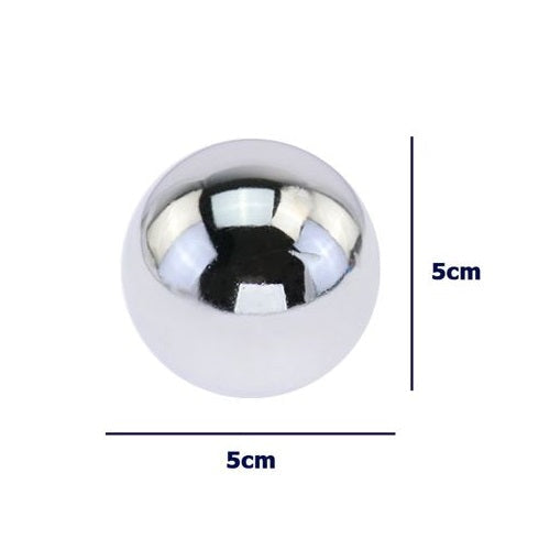 COPPIA 2 SFERE CINESI BAODING PALLE CROMATE ANTISTRESS ESERCIZI MANO E MASSAGGIO