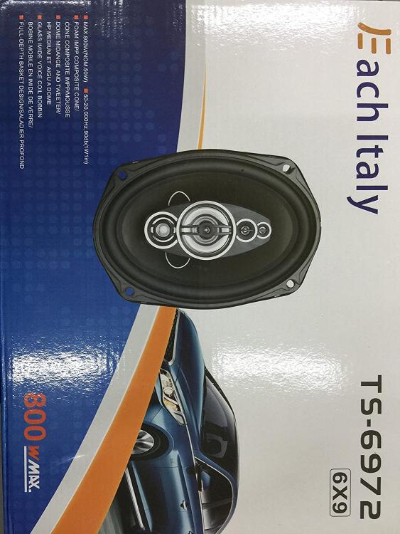 Coppia Casse Altoparlanti Per Autoradio Auto Woofer Stereo 3vie 800w 6x9 Tuning