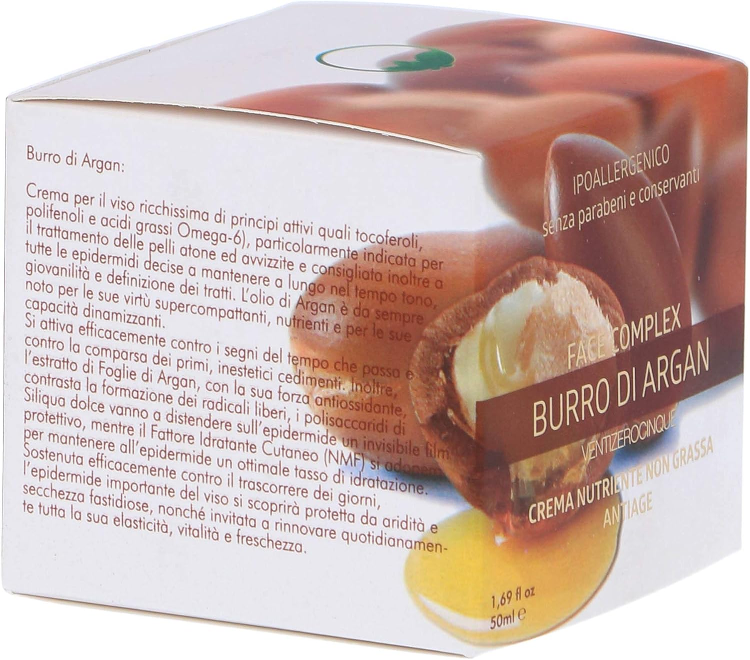 Crema Nutriente Viso Idrata Pelle Rigenerante Antiage Antietà Al Burro Di Argan