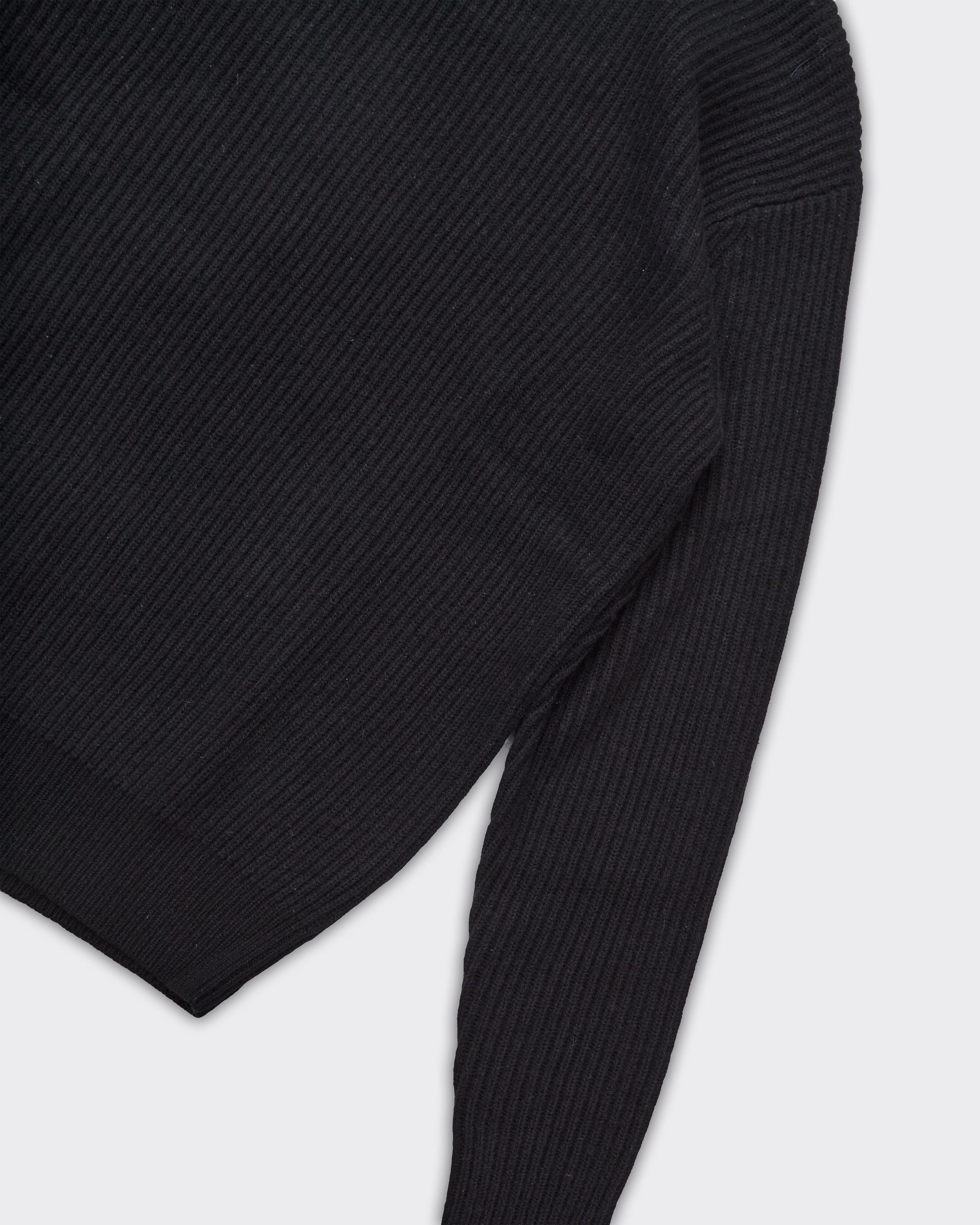 Maglione Eddie Knit Rib Rollneck Nero