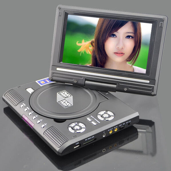 Lettore Dvd Portatile 9.8 Pollici Lcd Dvx Video Cd Mp4 Tv Foto Joystick Giochi