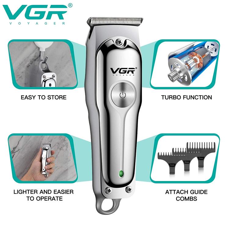 Vgr V-071 | Rasoio Tagliacapelli Professionale Regola Barba Elettrico Super Zero