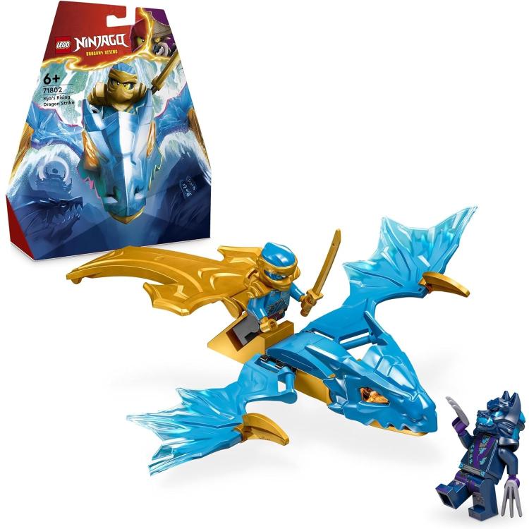Lego Ninjago Attacco Rising Dragon Di Nya 71802 Action Figure Costruzione 26Pz