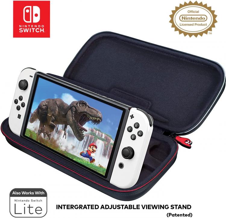 Nintendo Switch Super Mario Odissey Custodia Da Trasporto Cover Traveler Case