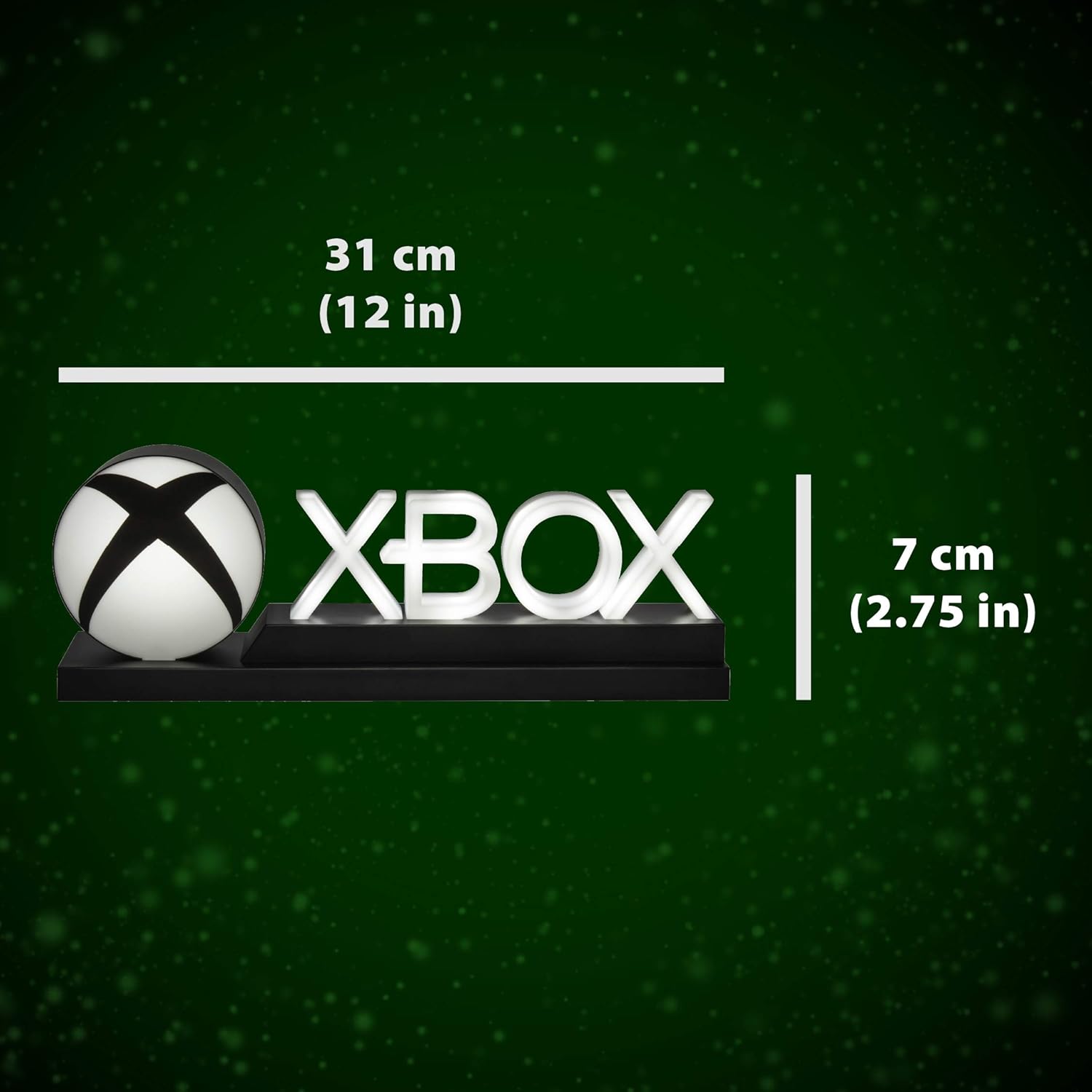 Paladone Lampada XBOX Logo + Scritta Light Plastica Multicolore Led Scrivania