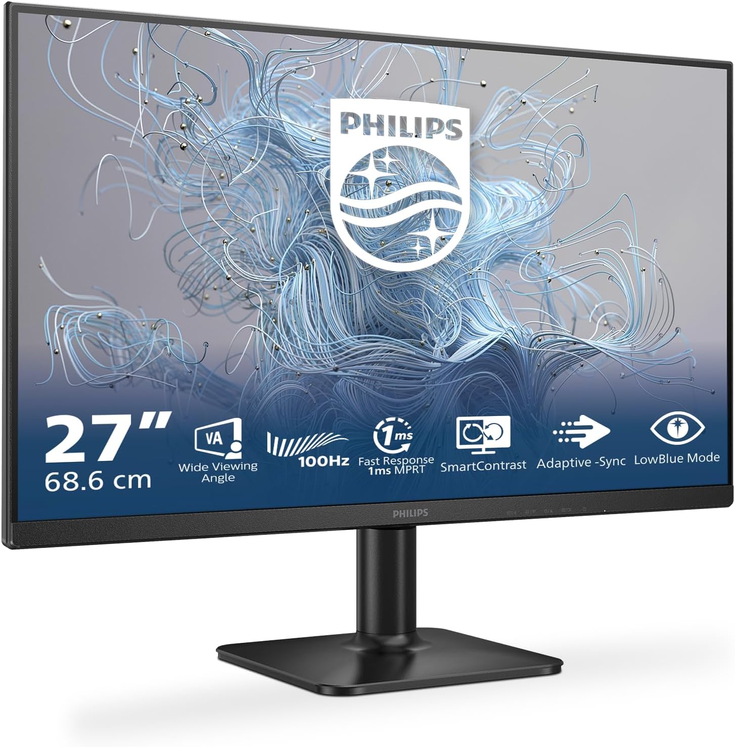 Philips Monitor Pc 27" Led 100hz Full Hd Hdmi/Vga 27e2n1100l Nero