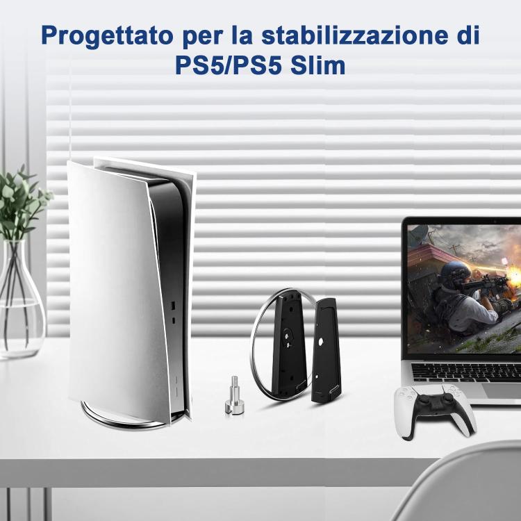 DEAD WAVE PS5 SLIM BASE VERTICALE PER CONSOLE PLAYSTATION 5 VERTICAL STAND NUOVO