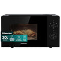 Hisense Forno Microonde Grill 20Lt 1100+700W Controllo Meccanico Nero H20Mobp1H