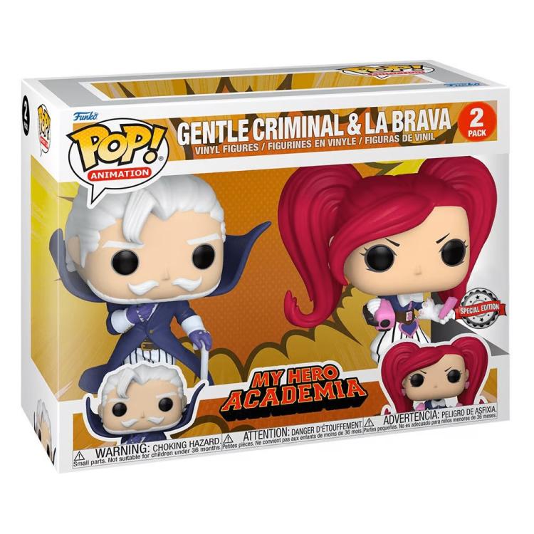 Funko Pop ! Animation - My Hero Academia (3 Pack) Gentle Criminal & La Brava 9Cm